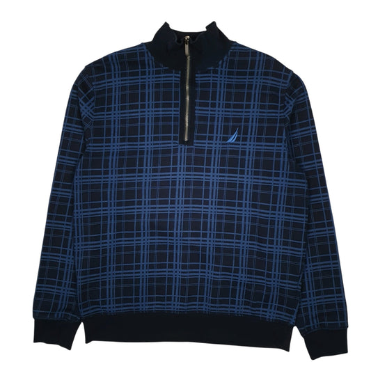 Mens Navy Nautica  Quarter Zip Jumper