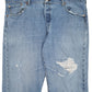 Mens Blue Levis Distressed  Jeans