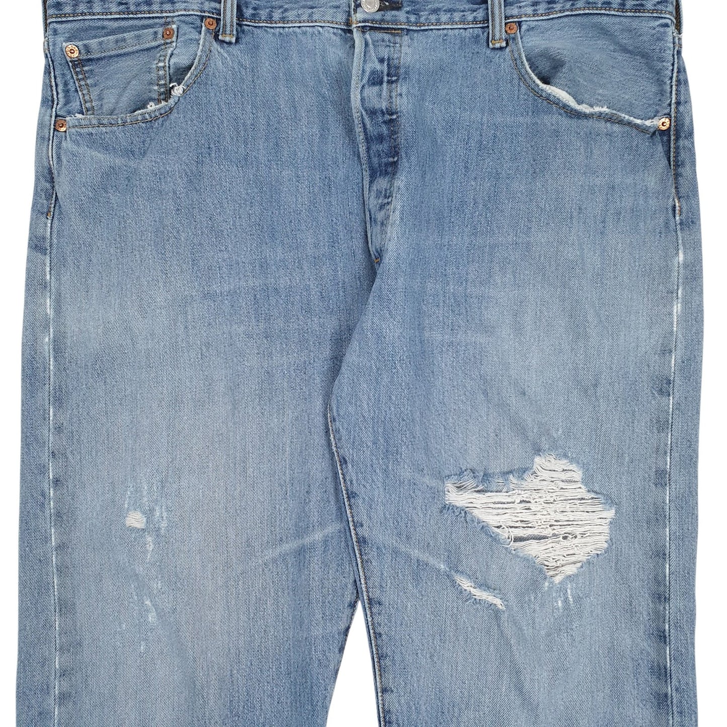 Mens Blue Levis Distressed  Jeans