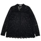 Womens Black M&S Lace Long Sleeve Shirt