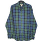 Mens Blue L.L.Bean Flannel Long Sleeve Shirt