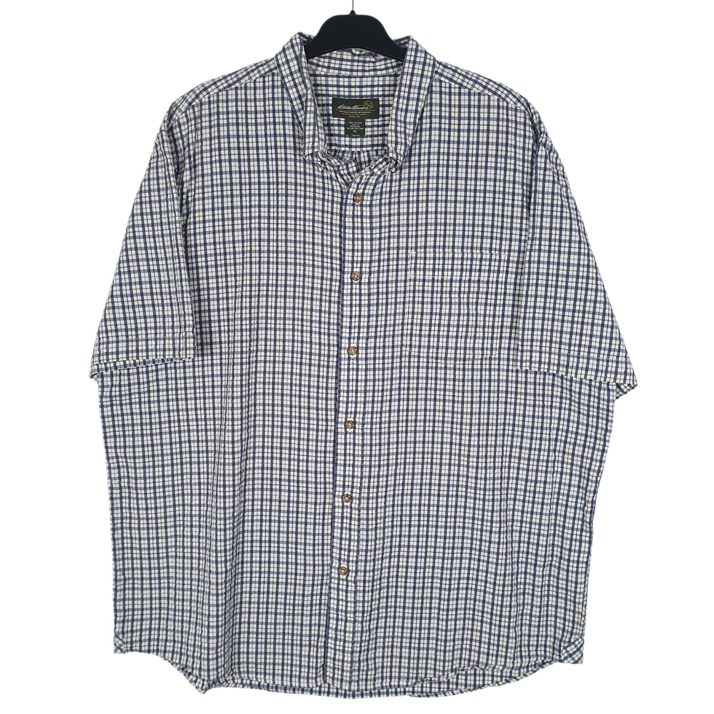 Mens Blue Eddie Bauer  Short Sleeve Shirt