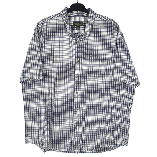 Mens Blue Eddie Bauer  Short Sleeve Shirt