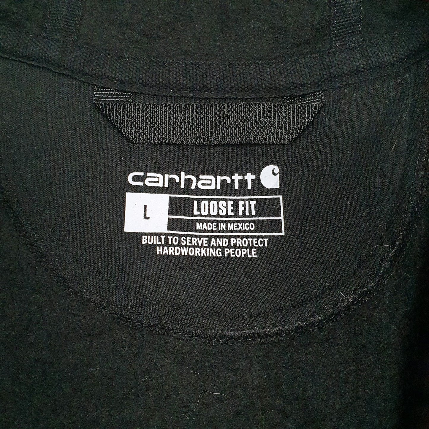 Mens Black Carhartt  Full Zip Jumper