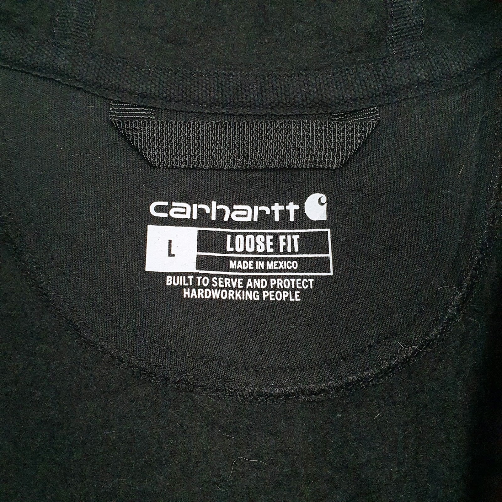 Mens Black Carhartt  Full Zip Jumper