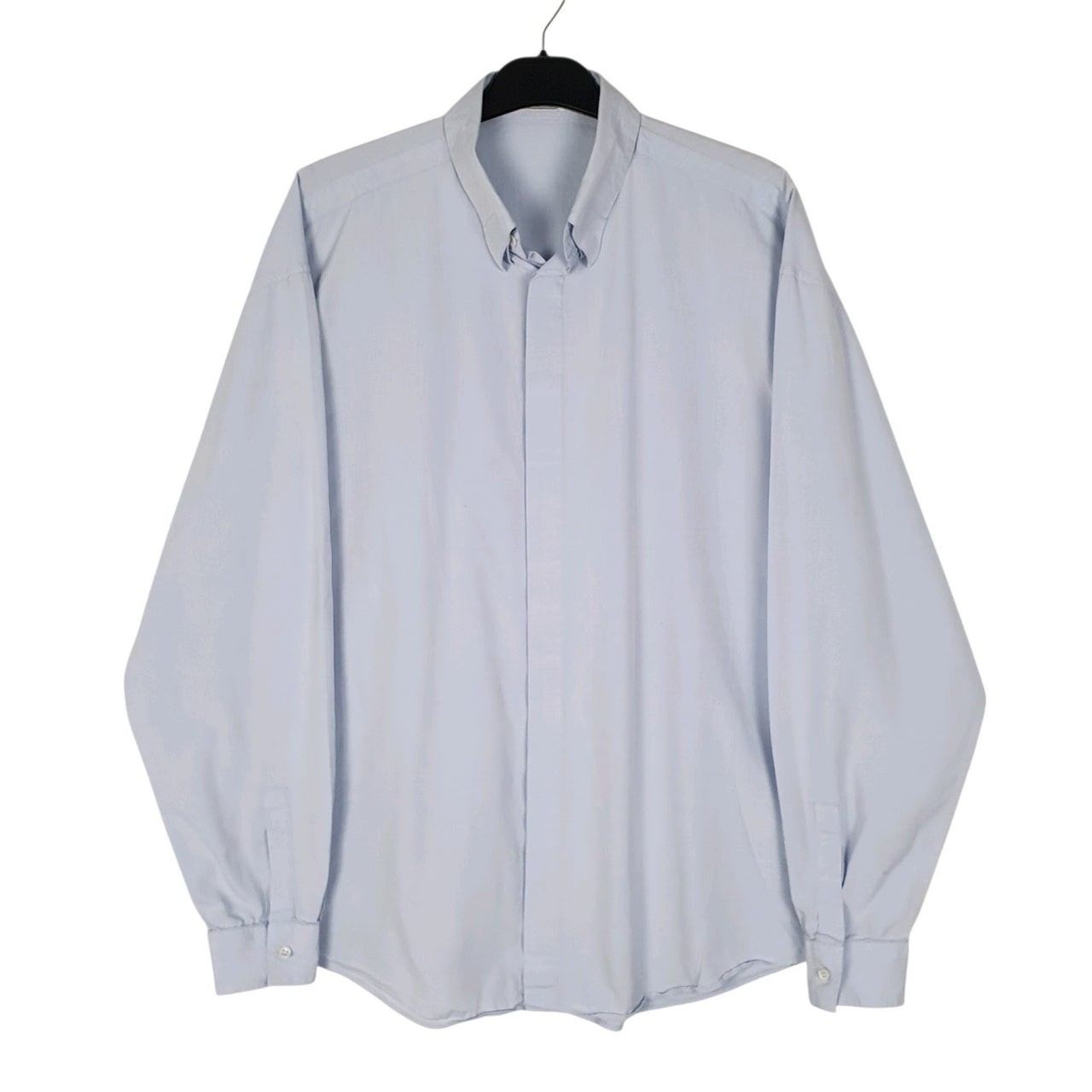 Mens Blue Versace Made In Italy Long Sleeve Shirt