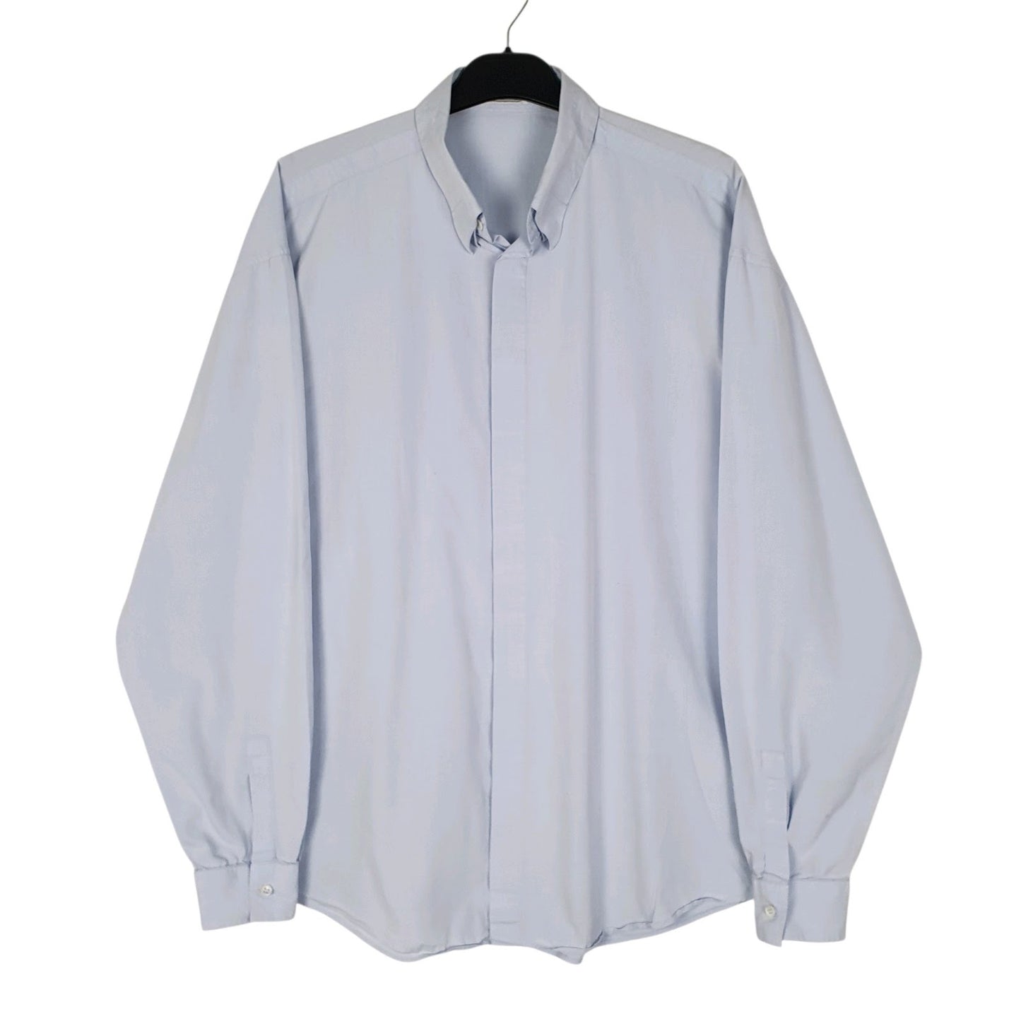 Mens Blue Versace Made In Italy Long Sleeve Shirt
