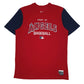 Mens Red Nike Dri-Fit MLB Los Angeles Dodgers Short Sleeve T Shirt