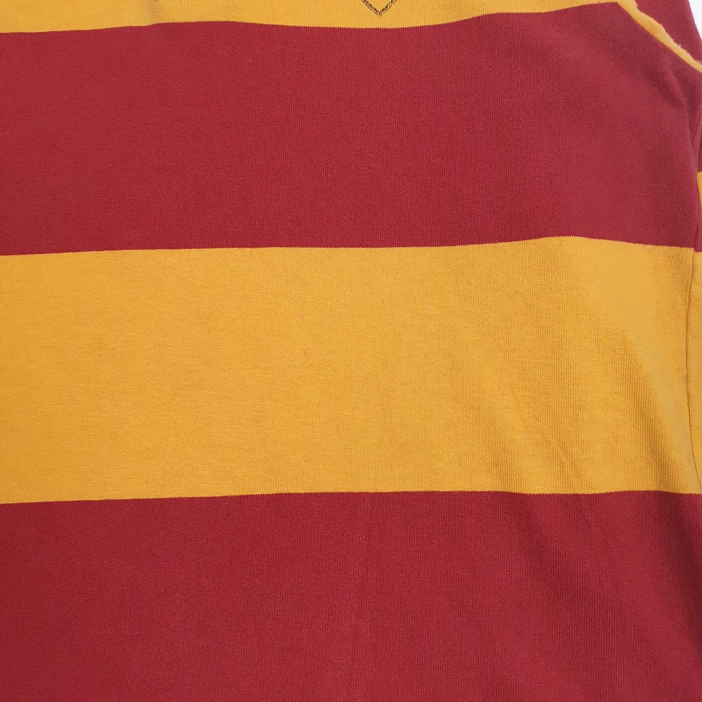 Mens Yellow Abercrombie and Fitch Rugby Crewneck Polo Shirt
