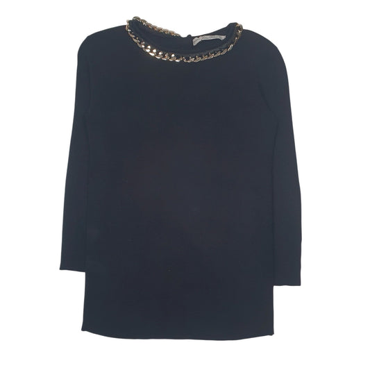 Womens Black Zara Knit Crewneck Jumper