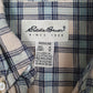 Mens Brown Eddie Bauer Linen Mixture  Shirt