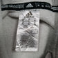 Mens Grey Adidas Coast Guard Athletic Hoodie Jumper