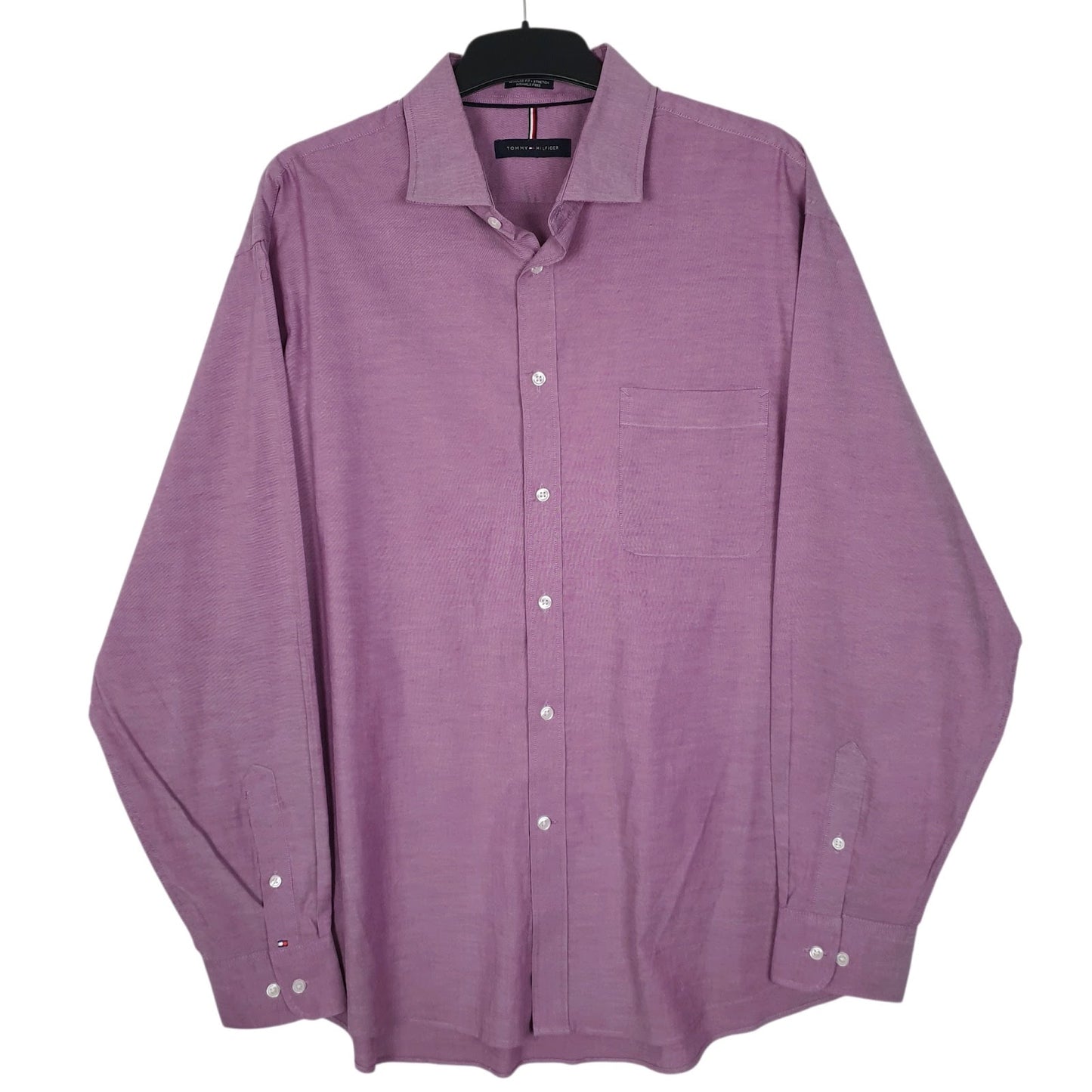 Mens Purple Tommy Hilfiger  Long Sleeve Shirt
