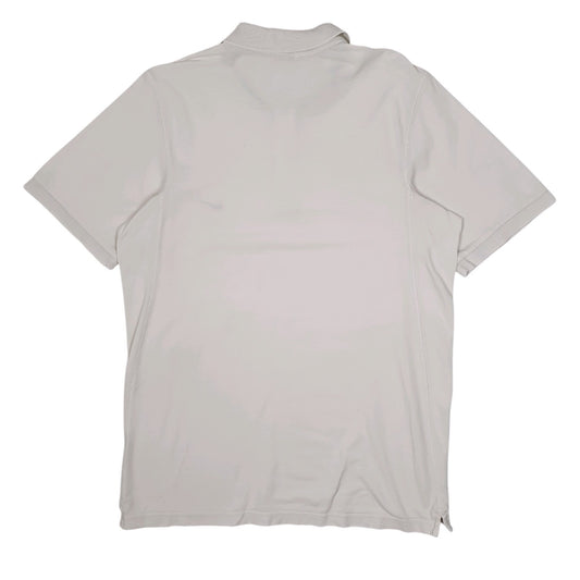 Mens White Nike Vintage 2000s Cardigan Polo Shirt