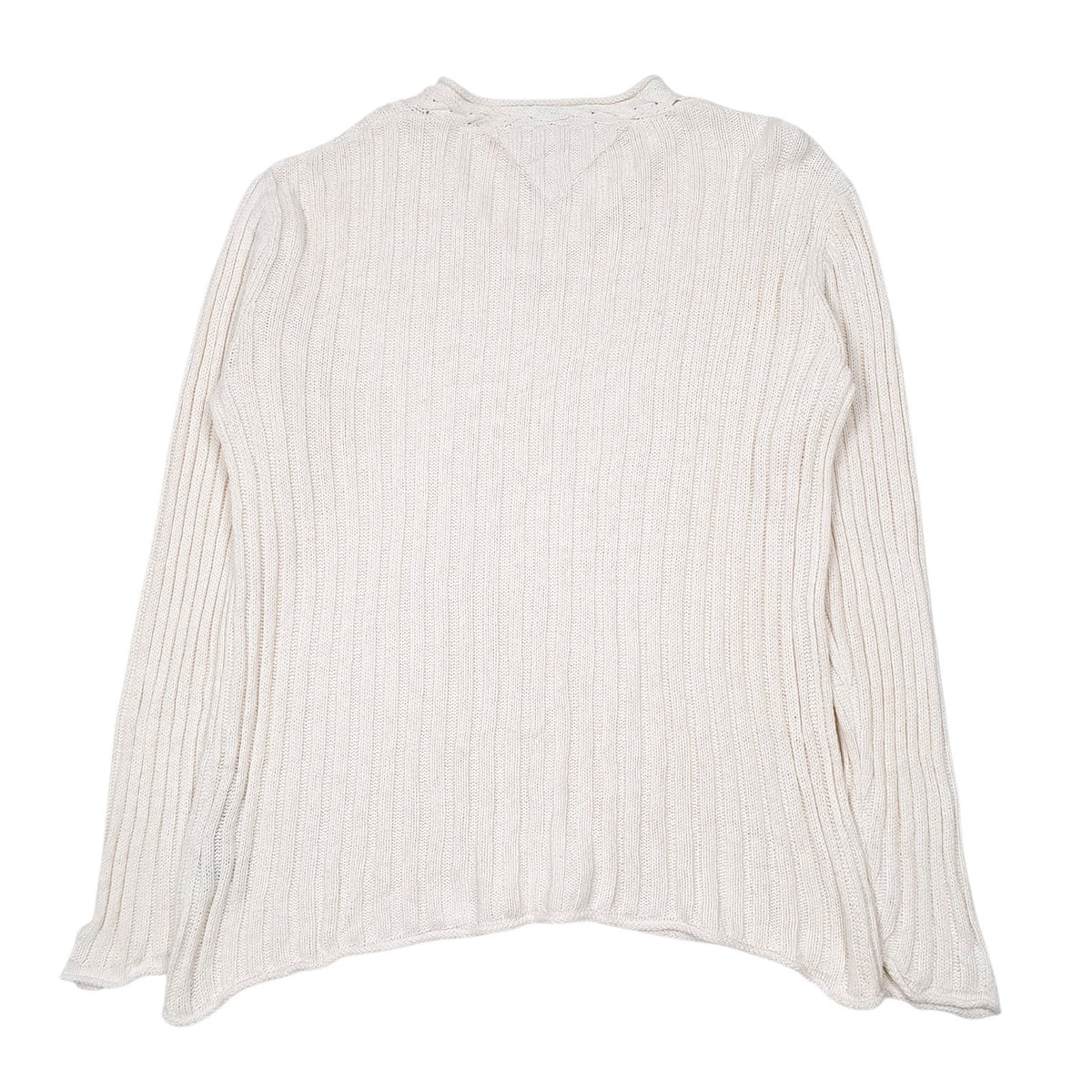 Womens Cream Tommy Hilfiger Knit V Neck Jumper