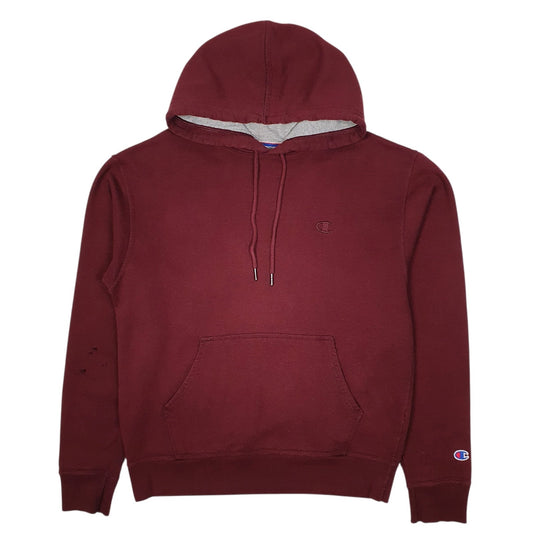 Mens Burgundy Champion  Hoodie Jumper