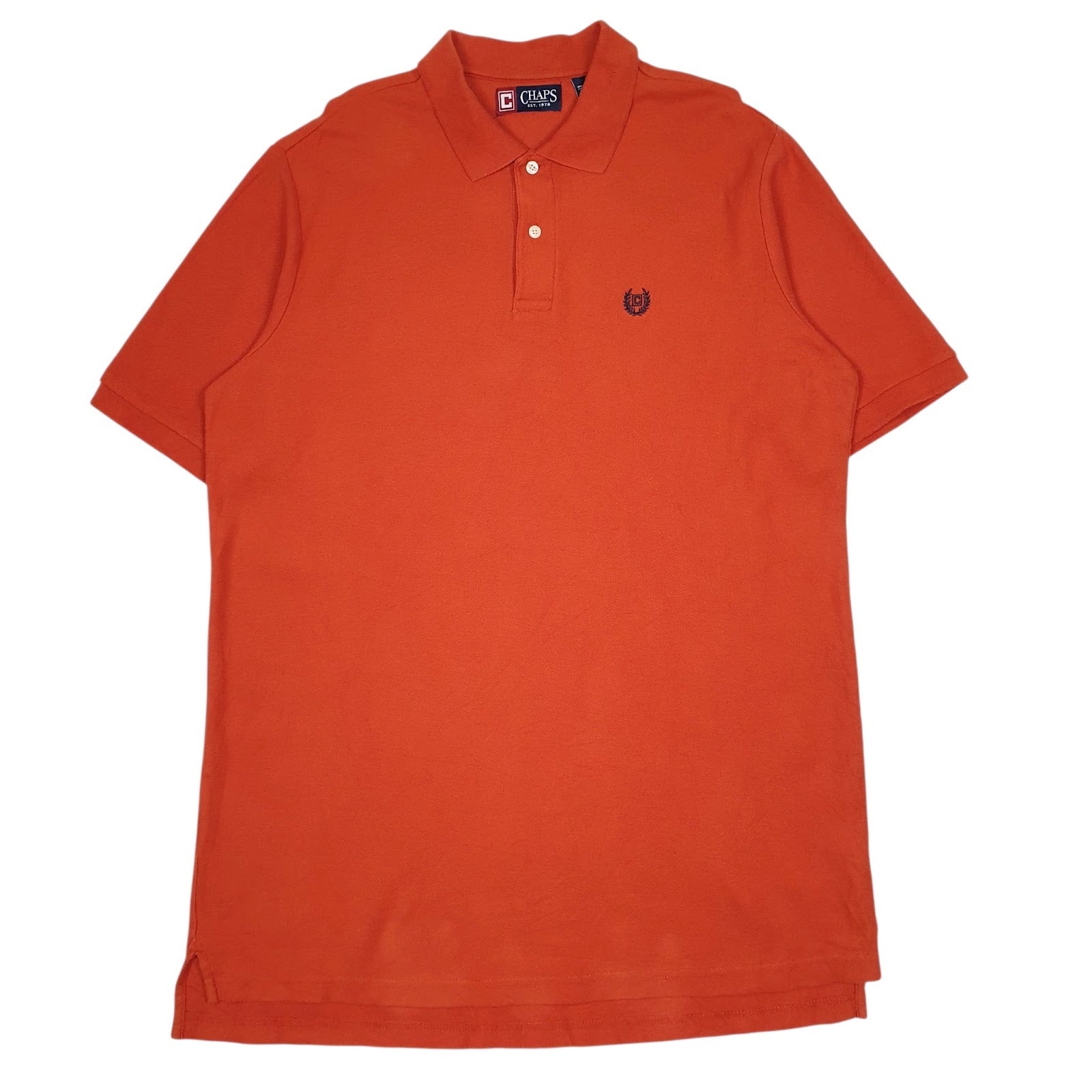 Mens Orange Chaps  Short Sleeve Polo Shirt