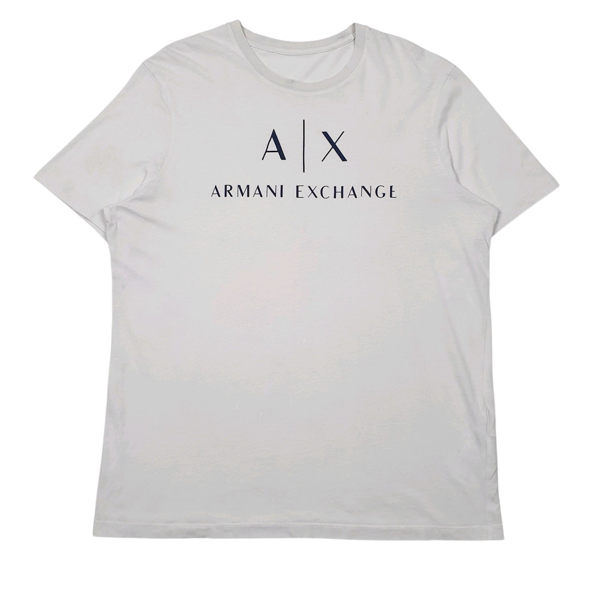 Mens White Armani  Short Sleeve T Shirt