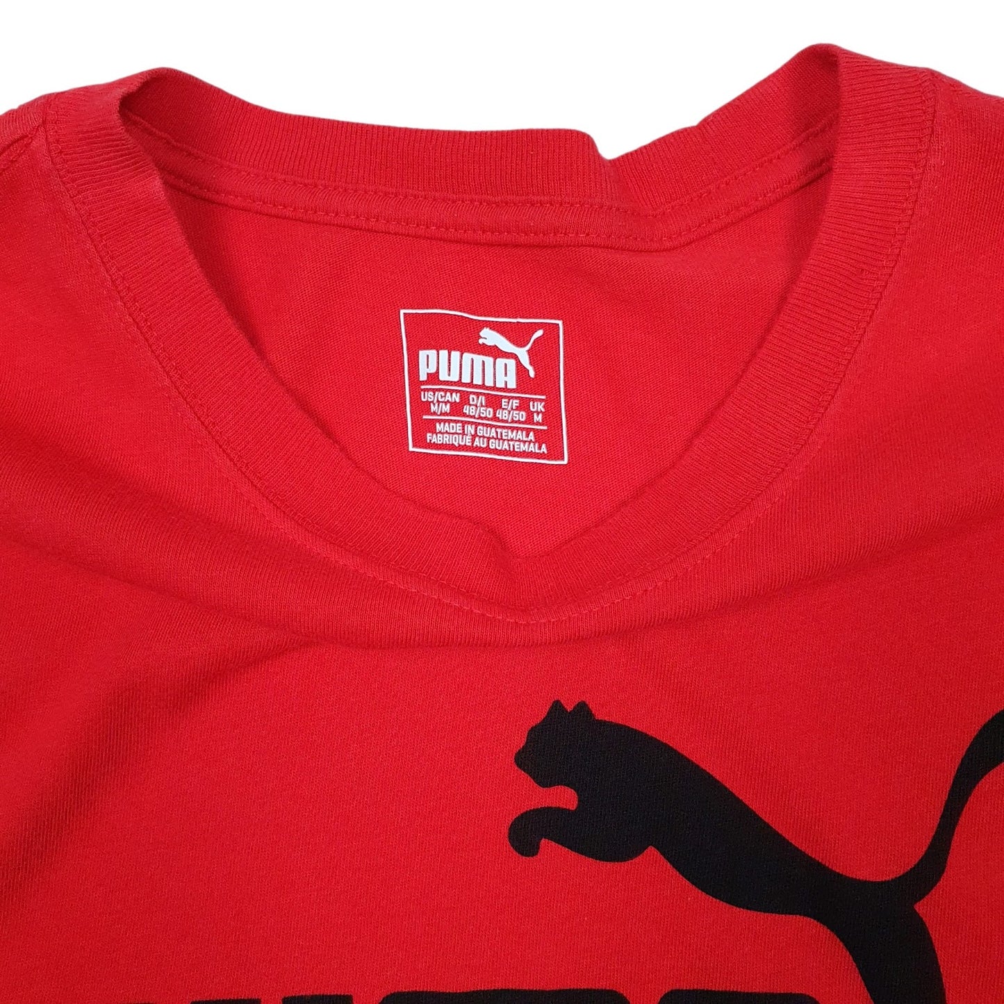 Mens Red Puma   T Shirt