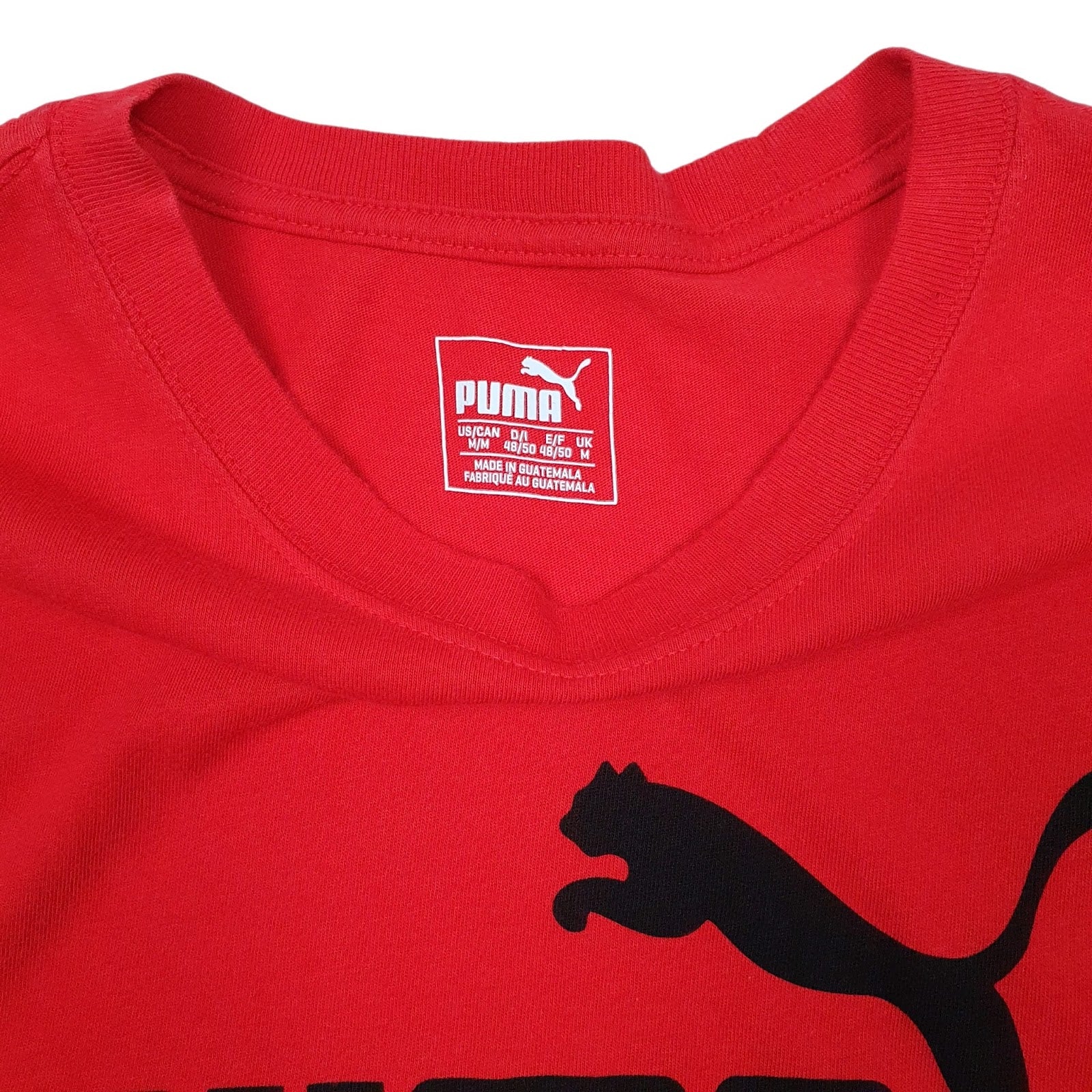 Mens Red Puma   T Shirt