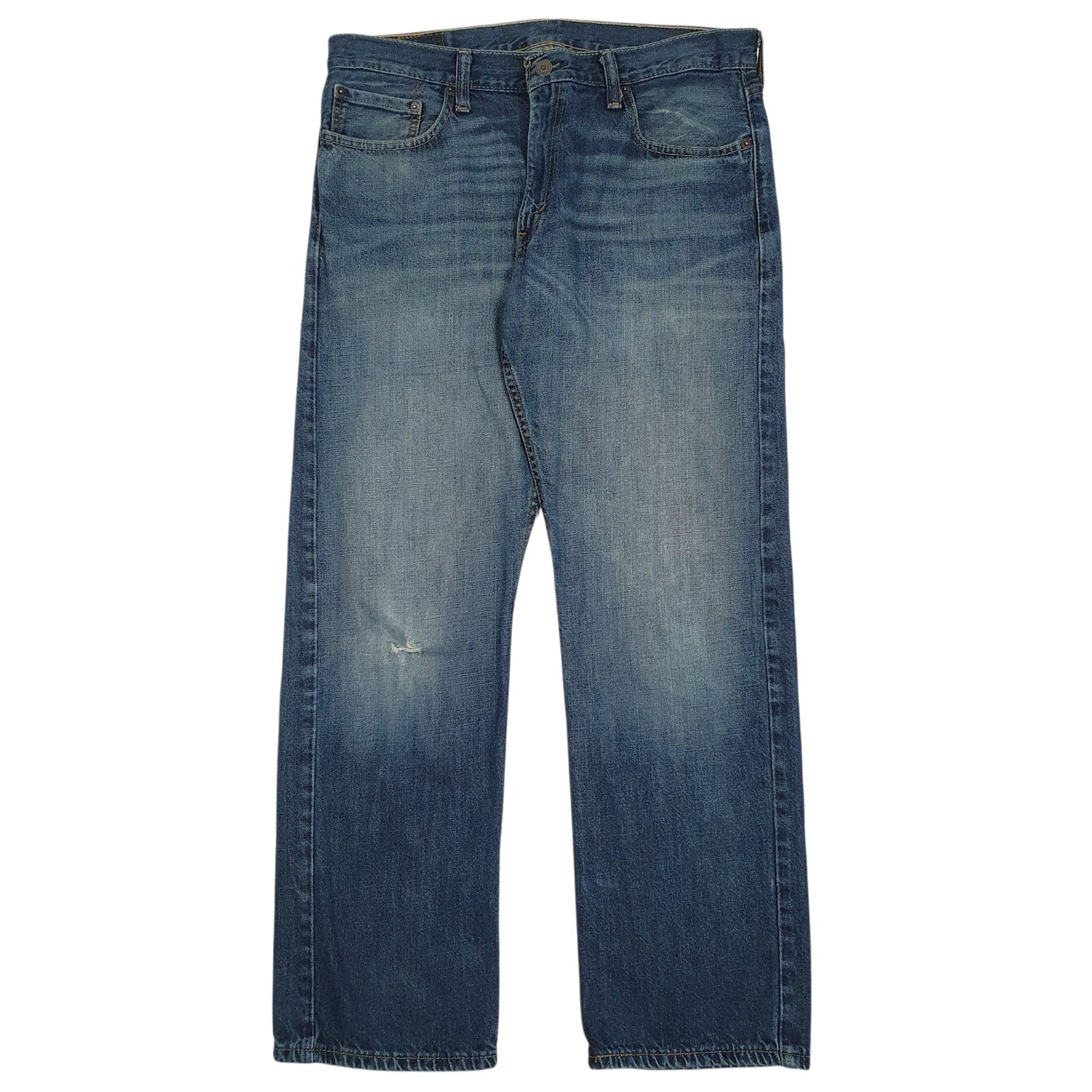 Mens Blue Levis Distressed 514 JeansW34 L30