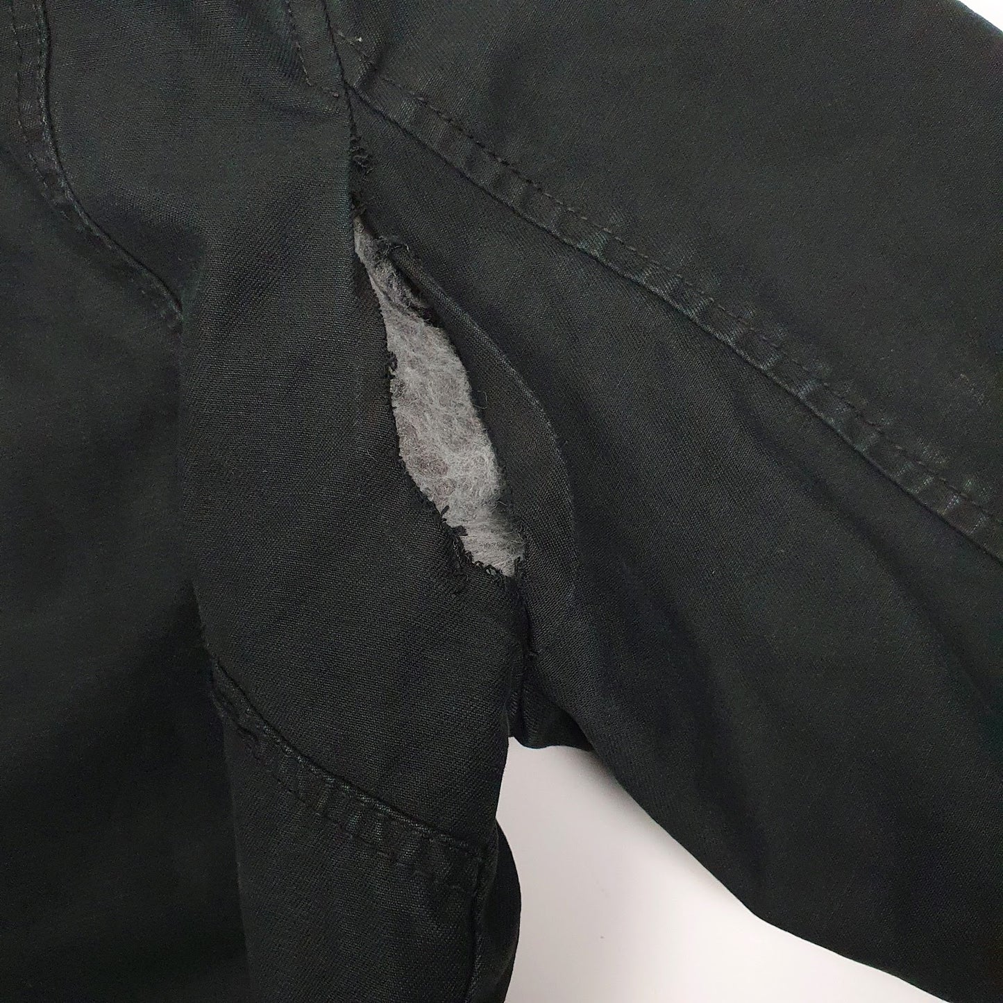 Mens Black Levis Military Bomber Chore  Coat