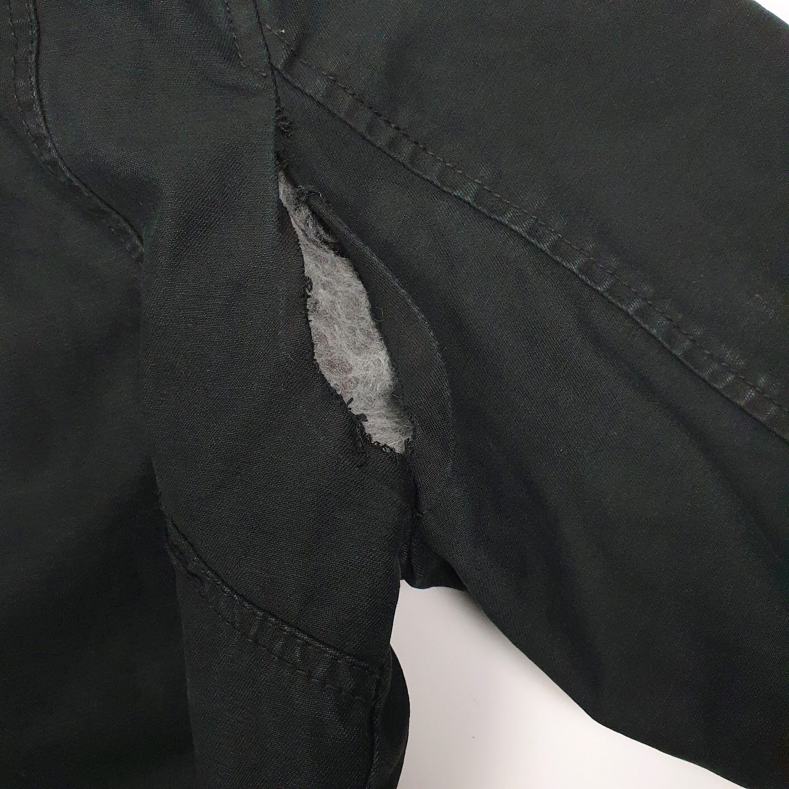 Mens Black Levis Military Bomber Chore  Coat