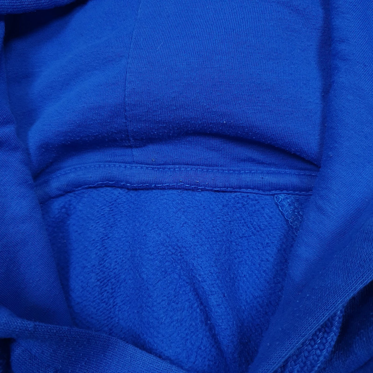 Mens Blue Adidas Spellout Hoodie Jumper