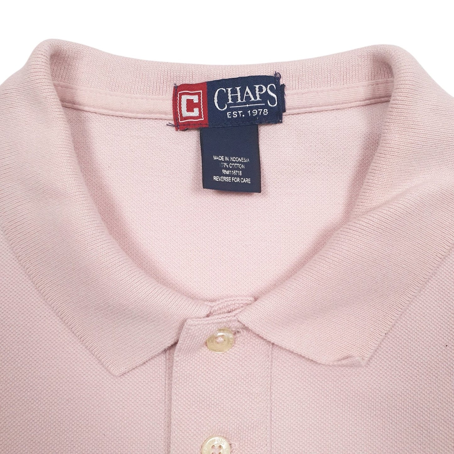 Mens Pink Chaps   Polo Shirt