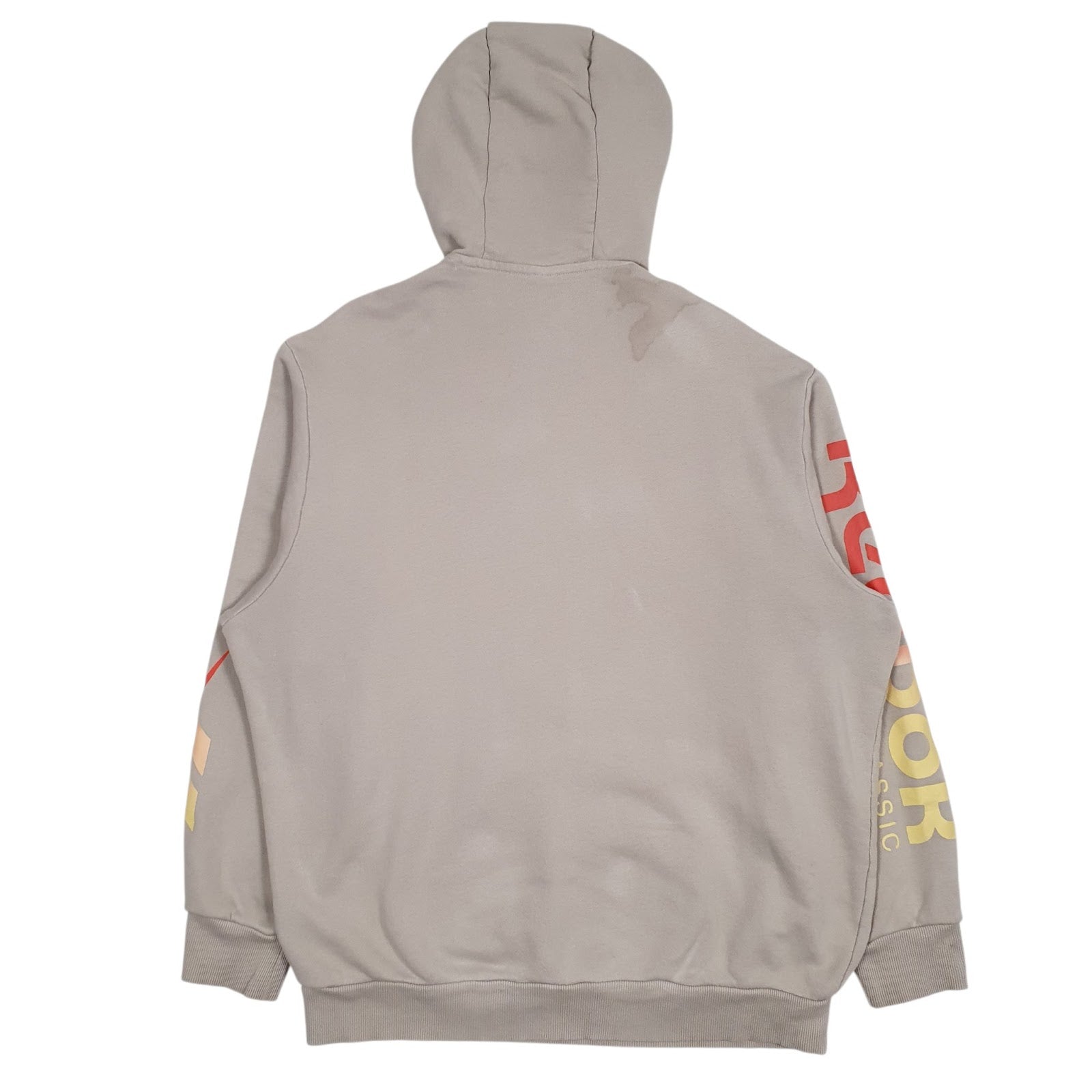 Womens Grey Reebok Oversized Hoodie Jumper