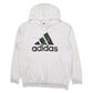 Mens White Adidas  Hoodie Jumper