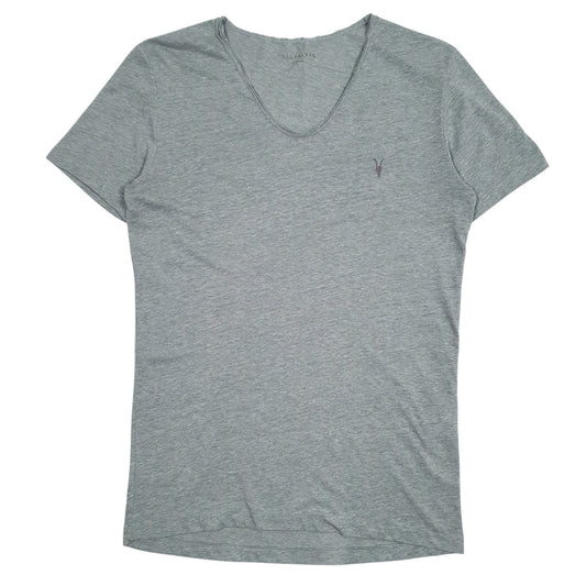 Mens Grey All Saints  Short Sleeve T Shirt
