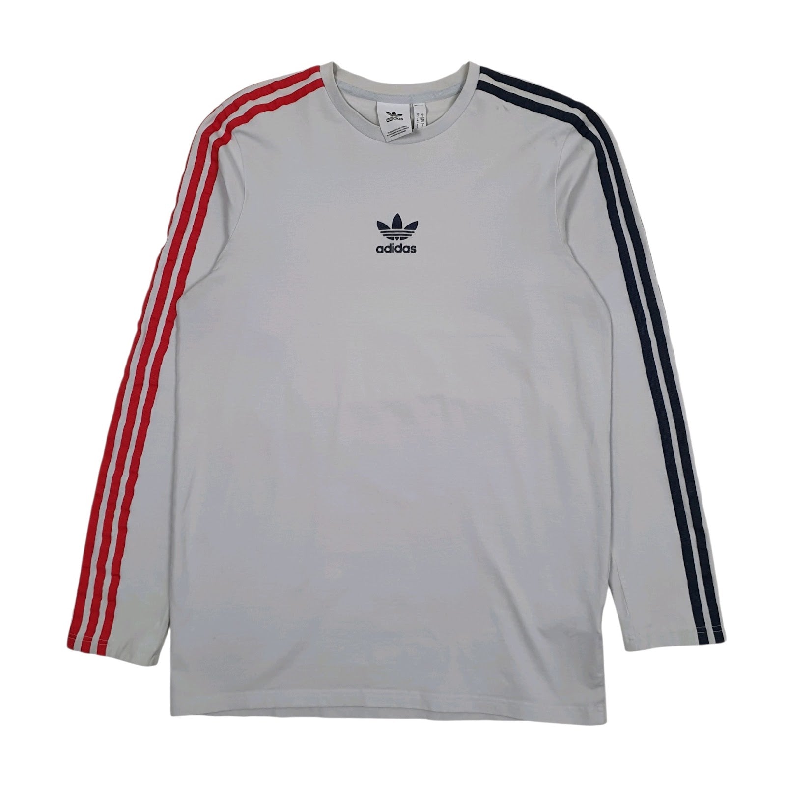 Mens Grey Adidas Lightweight Crewneck Jumper