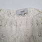 Womens White Next Mesh Shear Crewneck Jumper