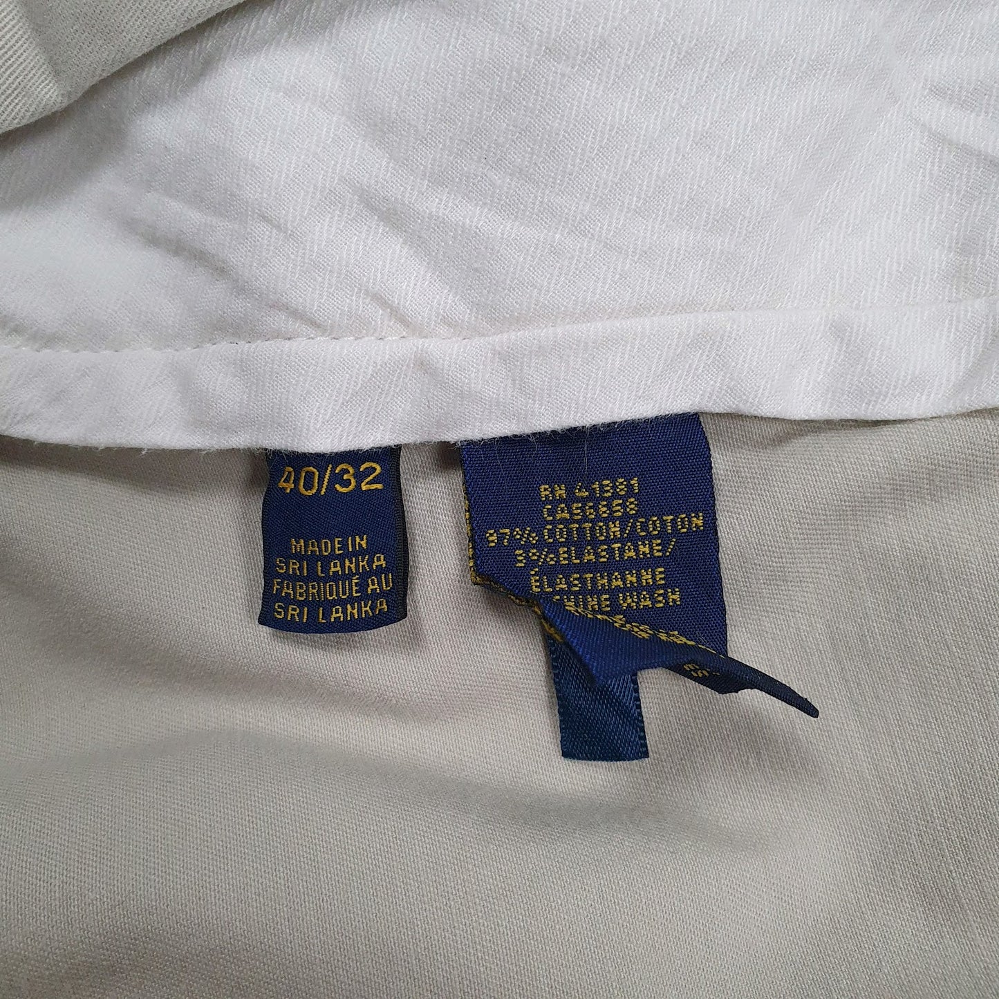 Mens Cream Polo Ralph Lauren   Trousers