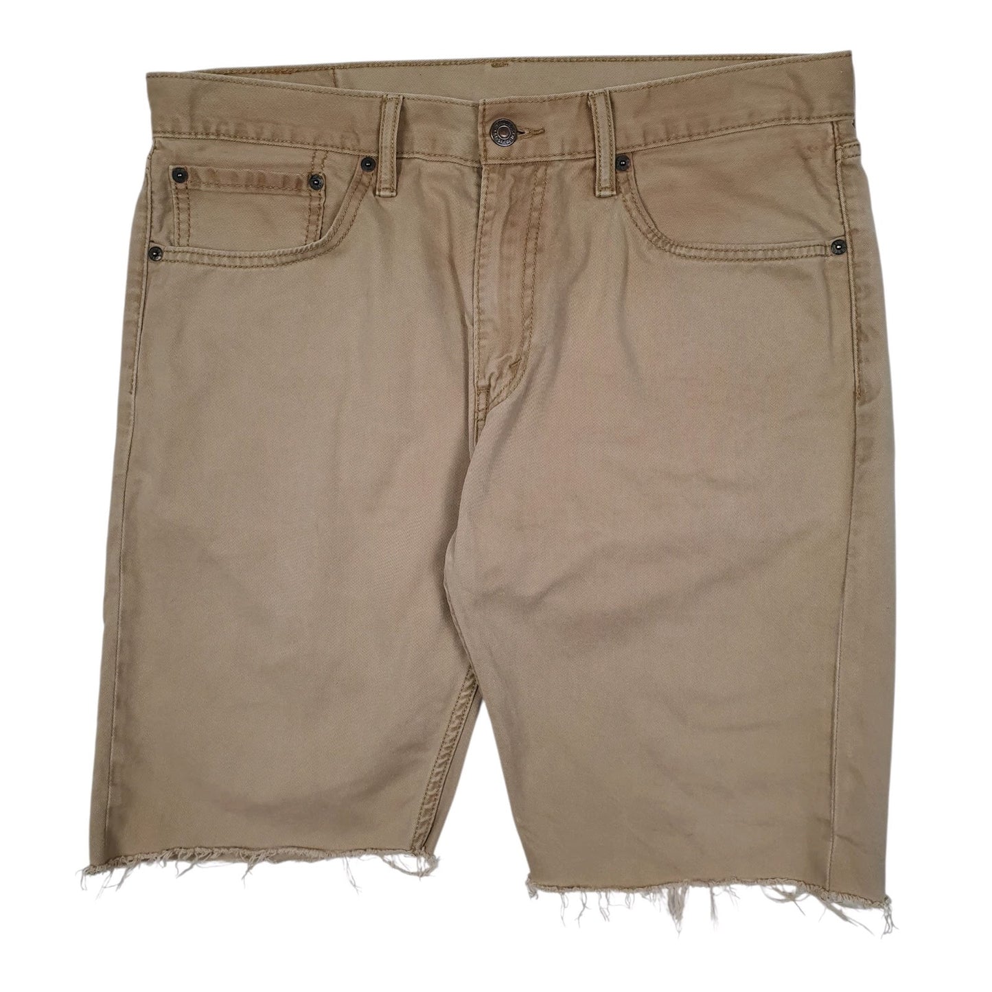 Mens Beige Levis Cut Off 508 Chino Shorts