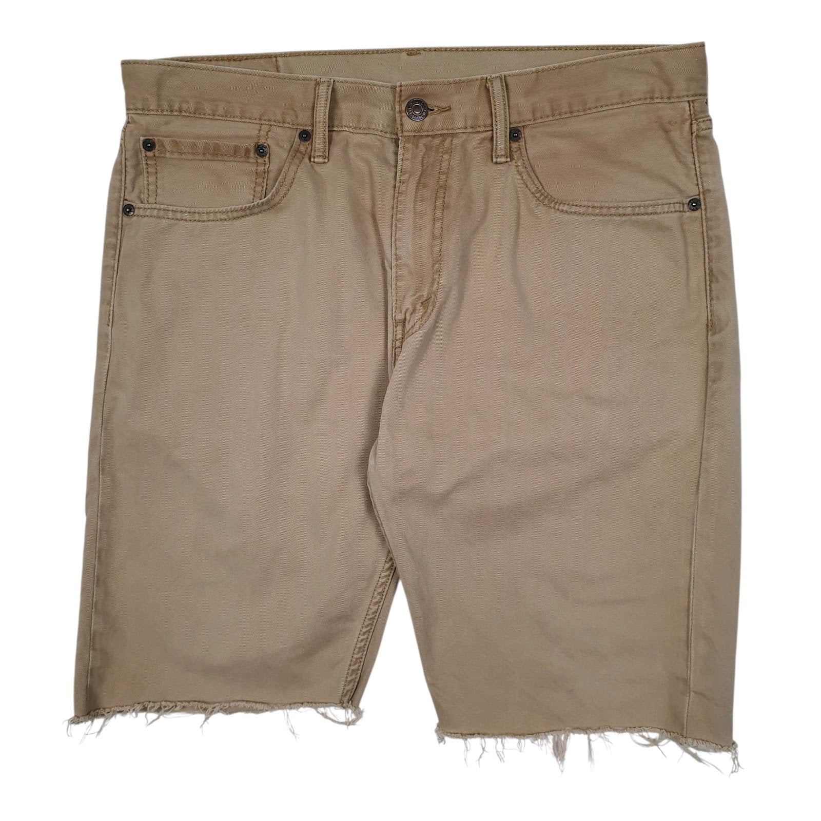 Mens Beige Levis Cut Off 508 Chino Shorts