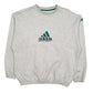 Mens Grey Adidas Equipment Vintage 90s Spellout Crewneck Jumper