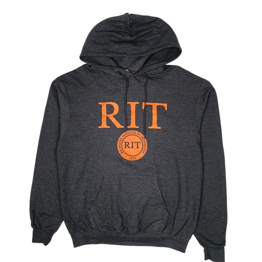 Mens Grey Champion RIT Rochester Insitute of Technology Hoodie Jumper
