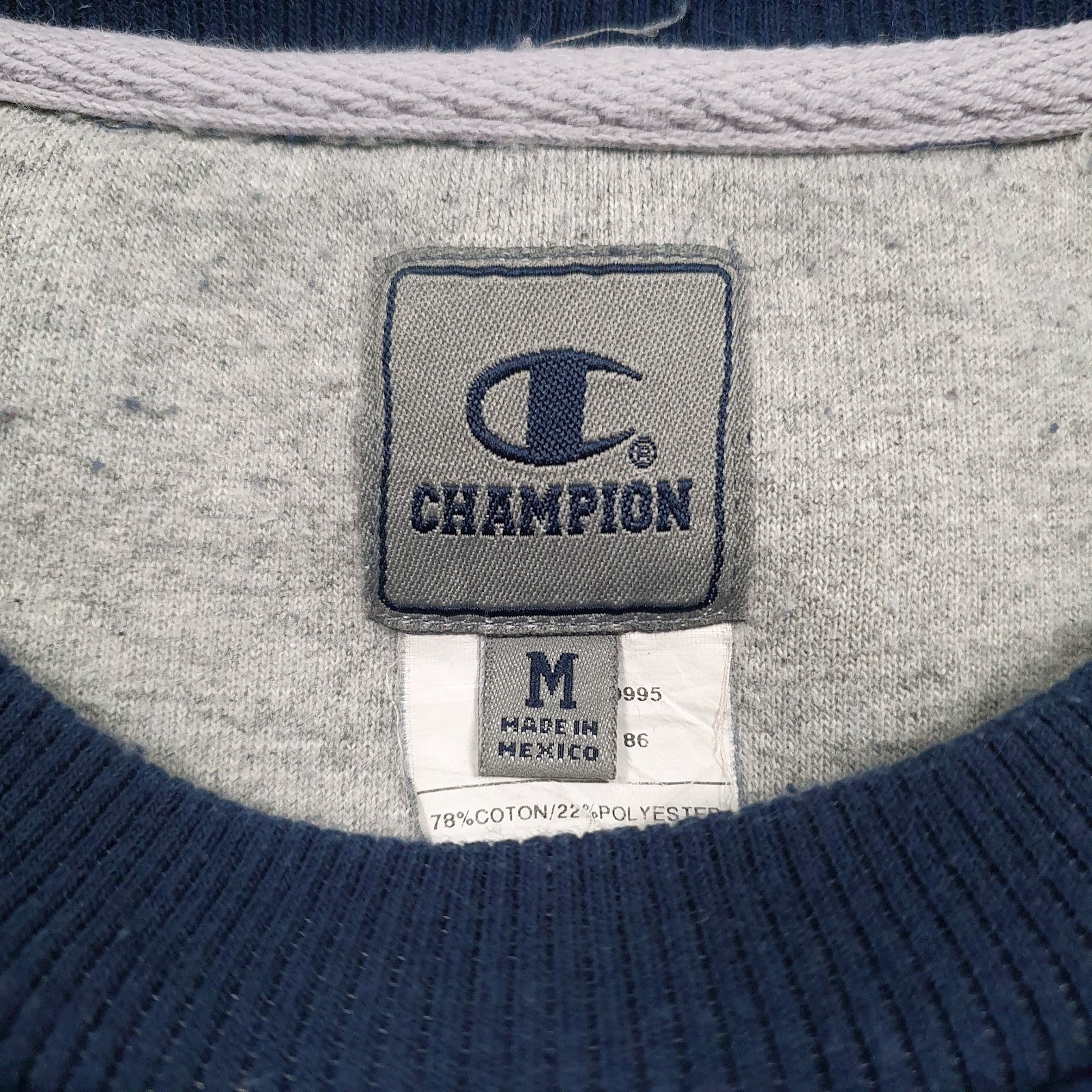 Mens Navy Champion  Crewneck Jumper