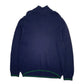 Mens Navy Izod Lacoste Quarter Zip Jumper