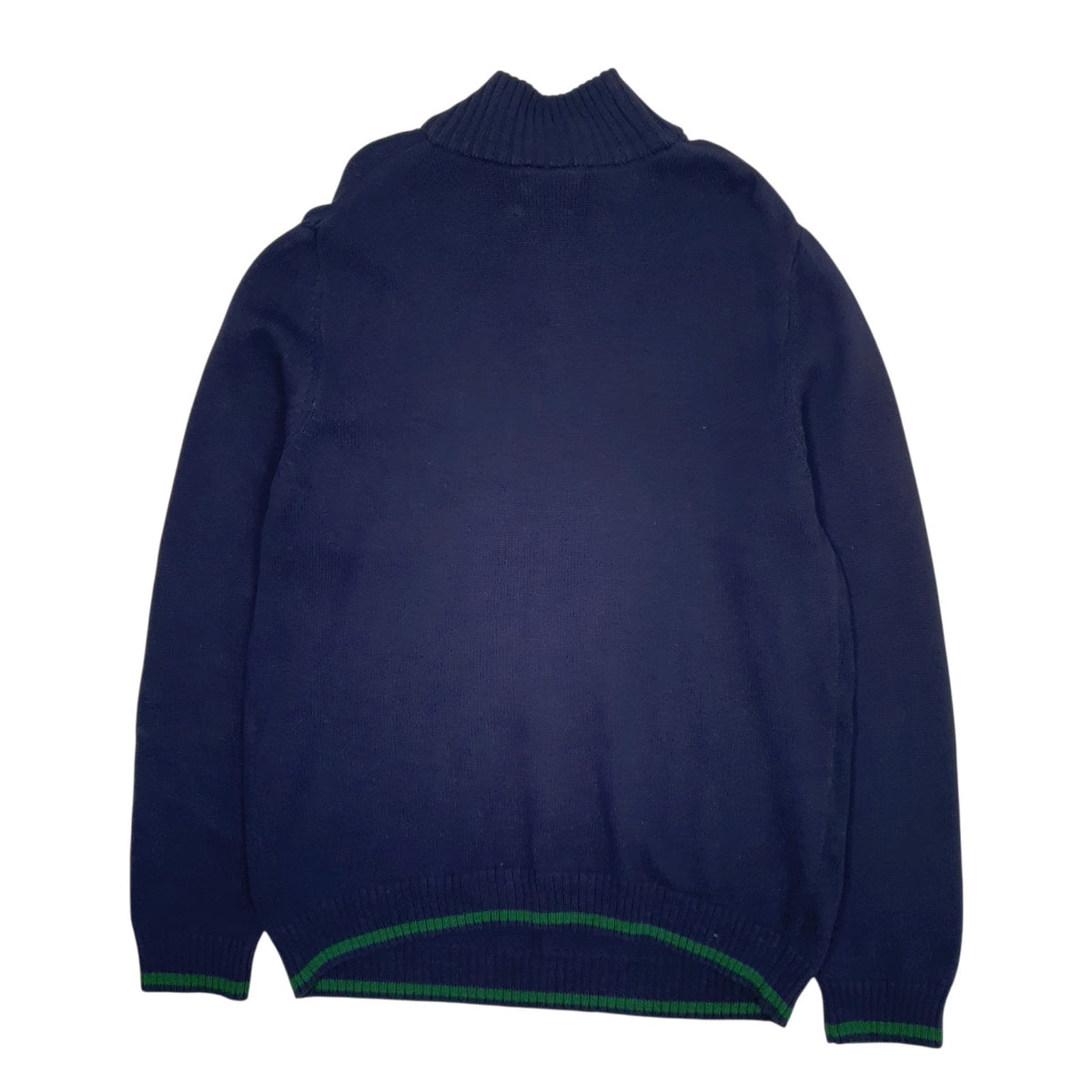 Mens Navy Izod Lacoste Quarter Zip Jumper