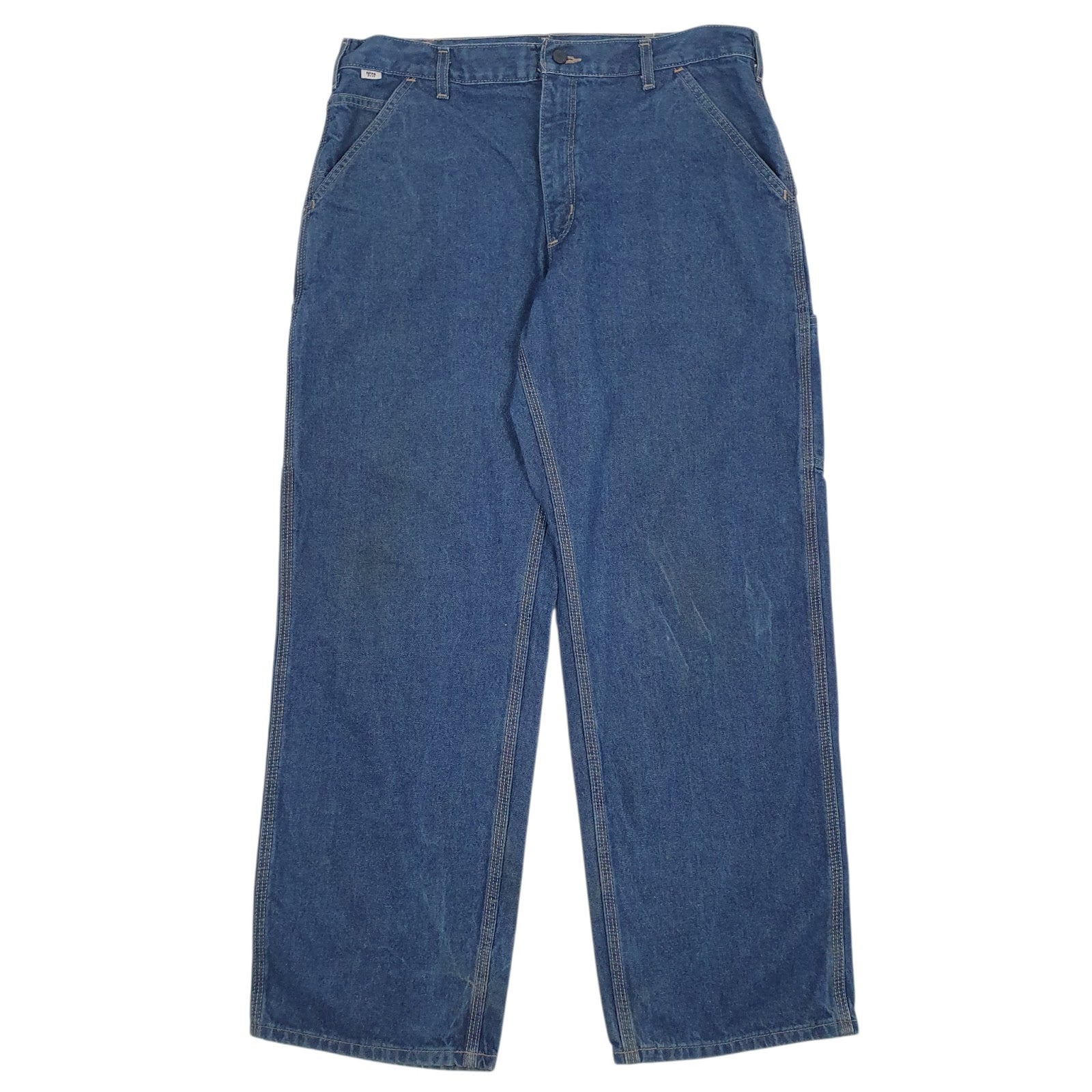 Mens Blue Carhartt FRB13 DNM Carpenter JeansW36 L30