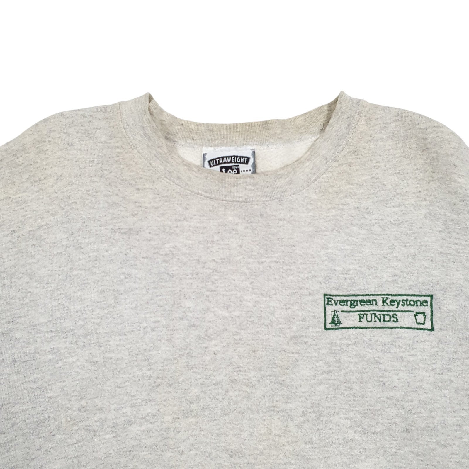 Mens Grey Lee Vintage 90s Made In USA Crewneck Jumper