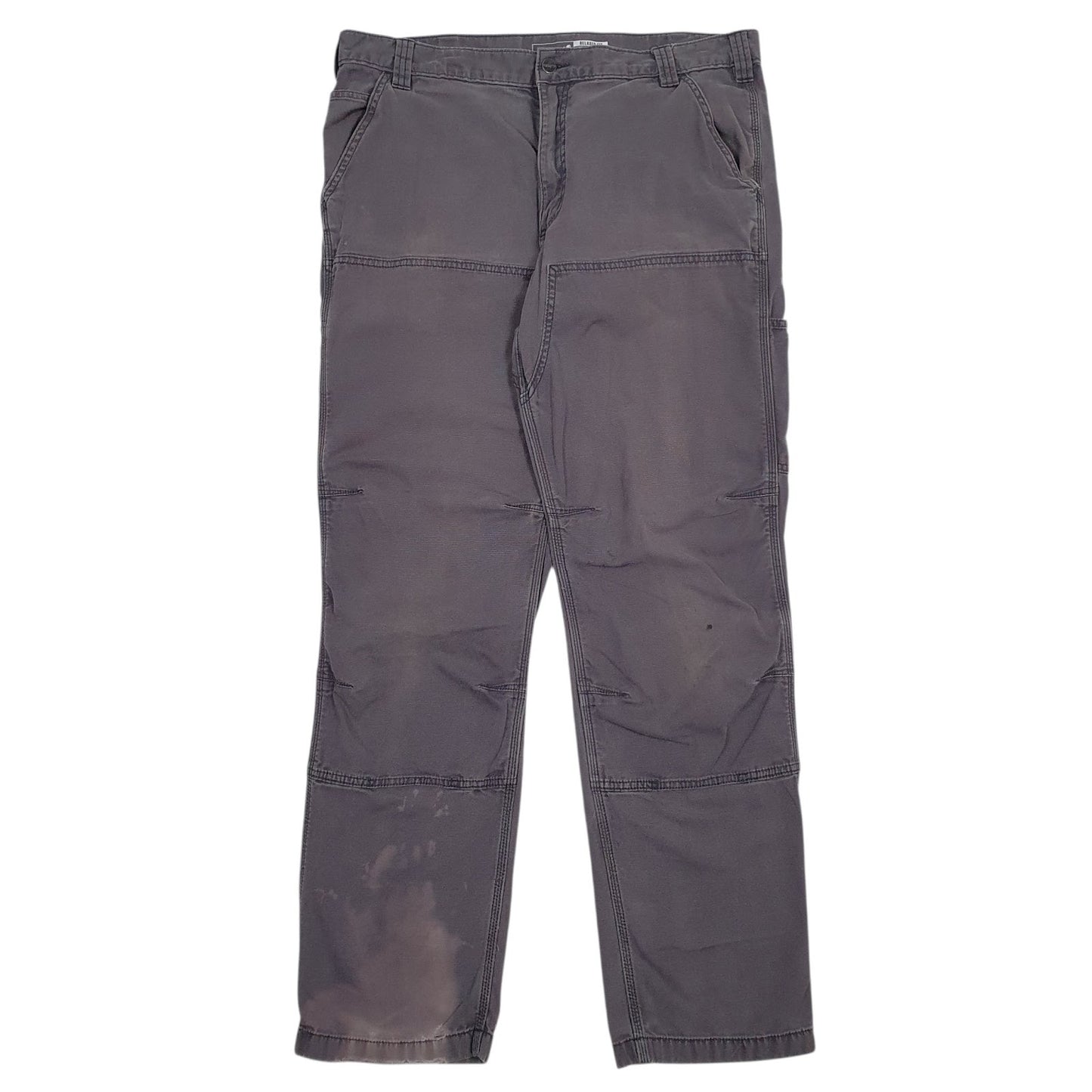 Mens Grey Carhartt Double Knee Carpenter Trousers