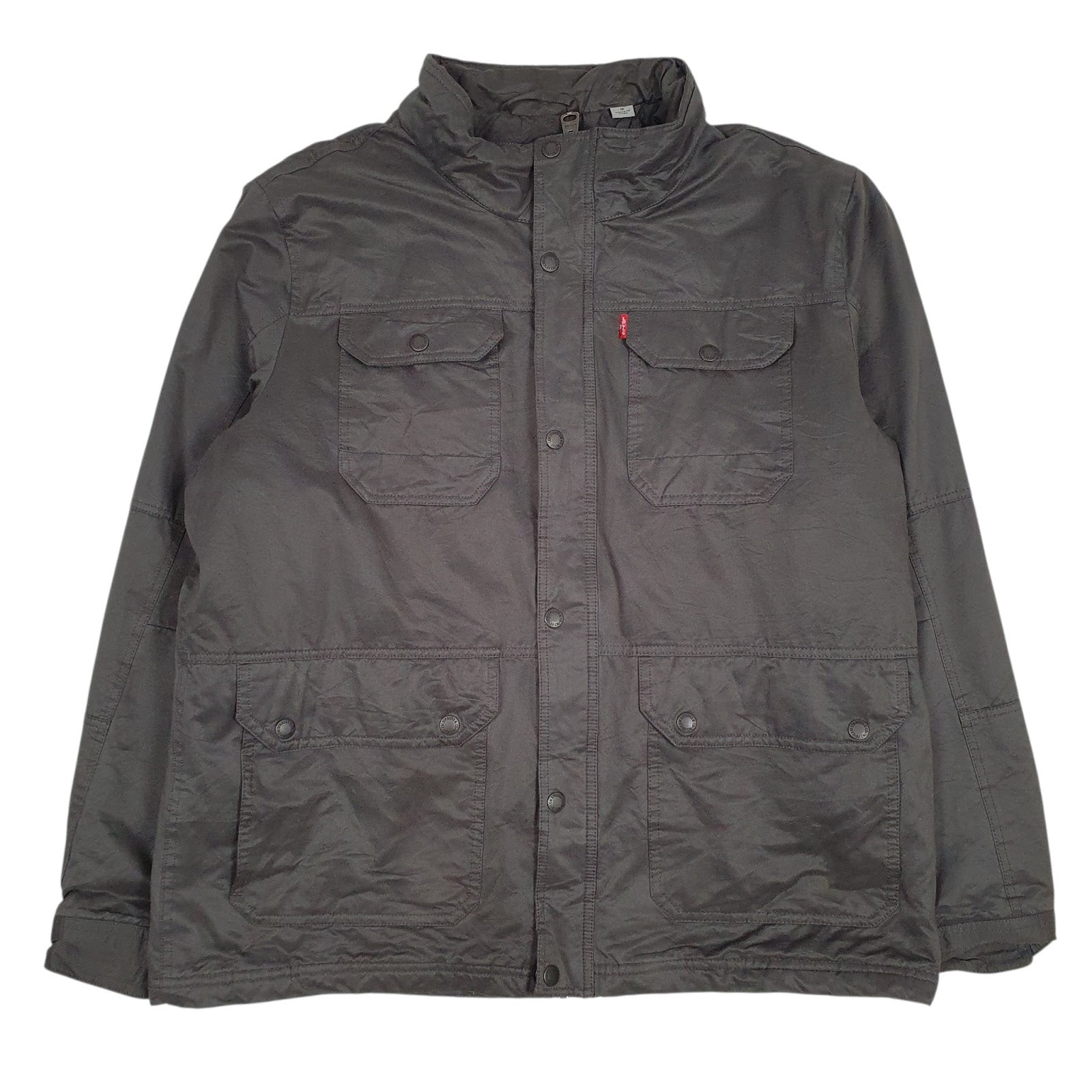 Mens Grey Levis Padded  Coat