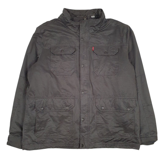 Mens Grey Levis Padded  Coat