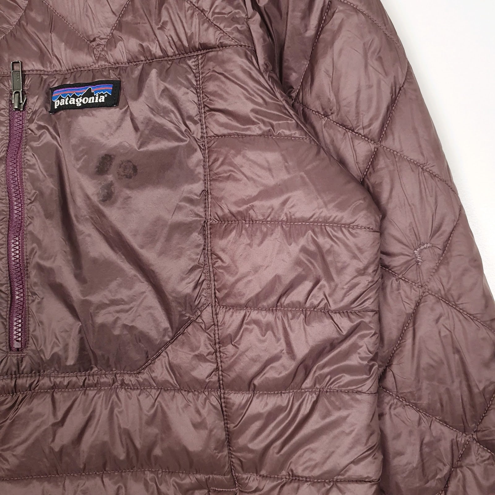 Womens Burgundy Patagonia Radalie Parka Trench Longline  Coat