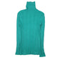 Womens Green Unbranded Knit Turtle Neck Jumper