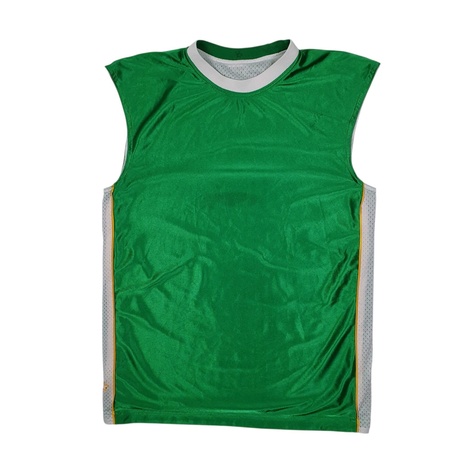 Mens Green Starter Basketball Jersey Sleeveless Vest Short Sleeve T Shirt